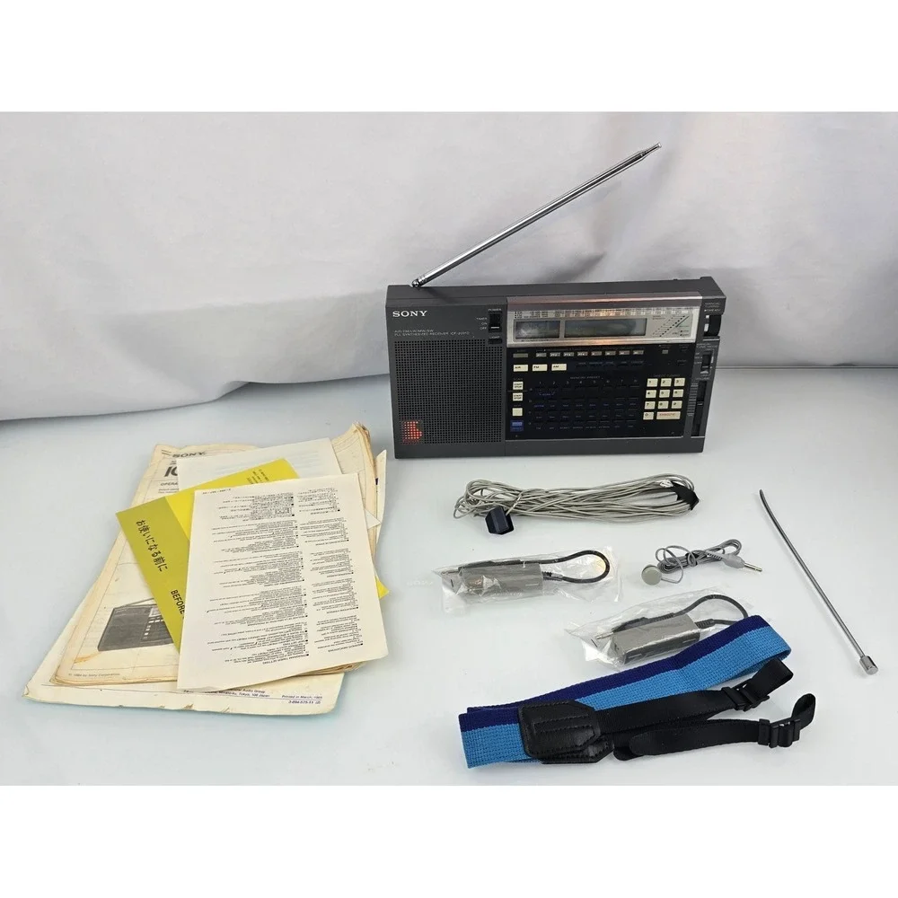 Sony ICF-2001D Air FM LW MW SW PLL Synthesized Receiver Radio Made in Japan READ